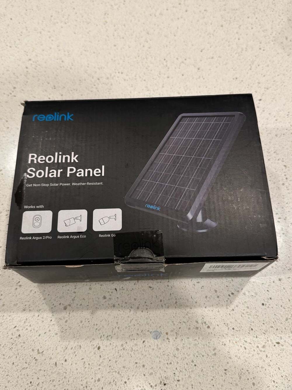 Reolink Weather-Resistant Solar Panel for Argus 2, Argus Eco, and Reolink Go
